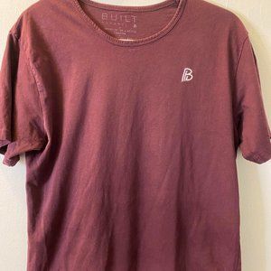 Burgundy Men Scoop Tee